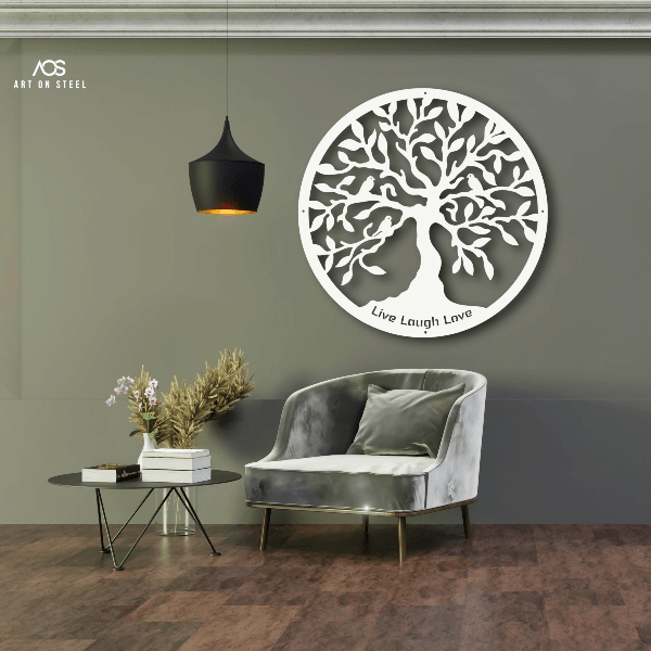 Custom Olive Tree of Life Metal Wall Art